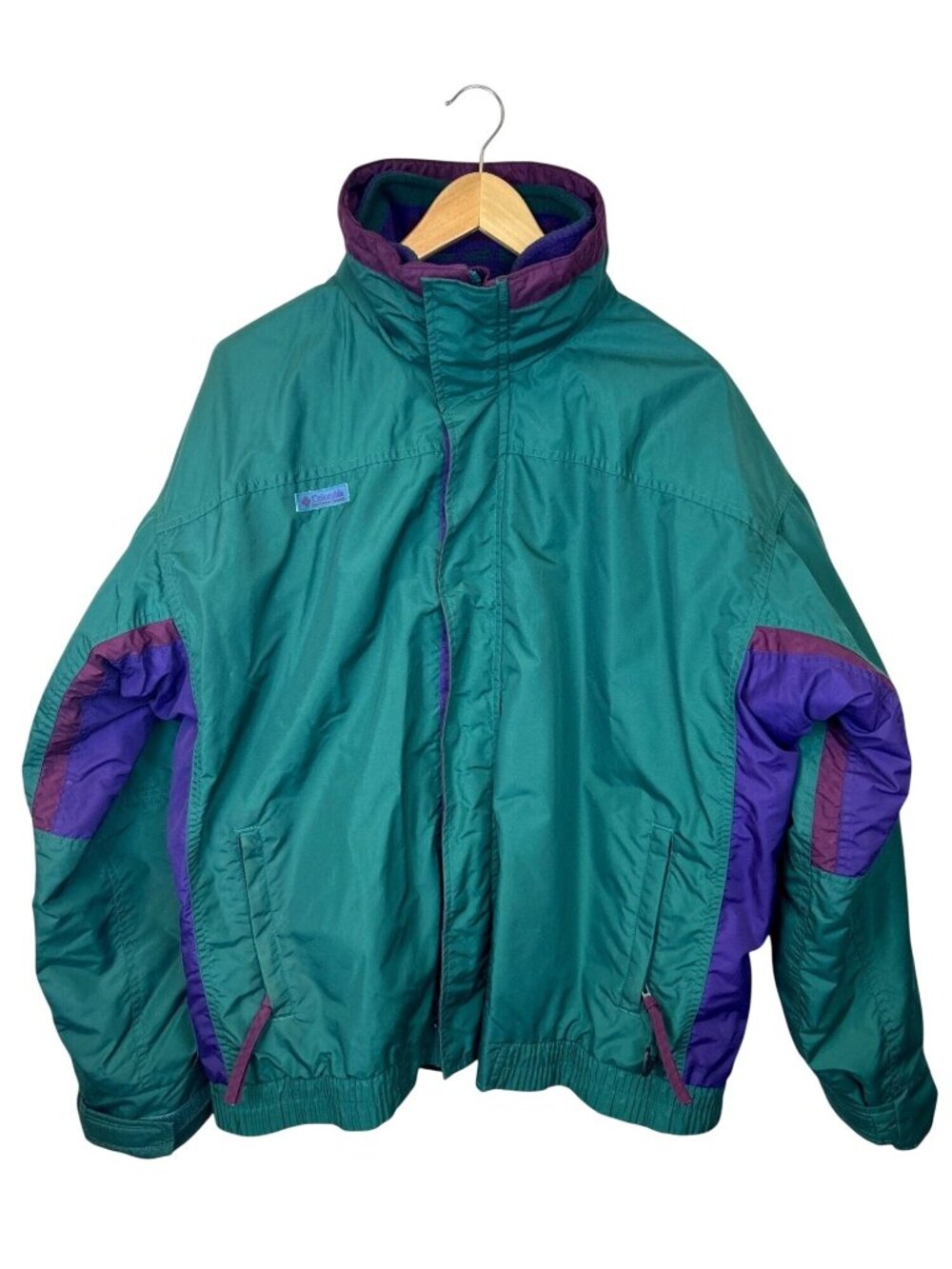Vtg 90's Retro Columbia Bugaboo Jacket Sz L Lined Ski Jacket Winter Coat Hooded